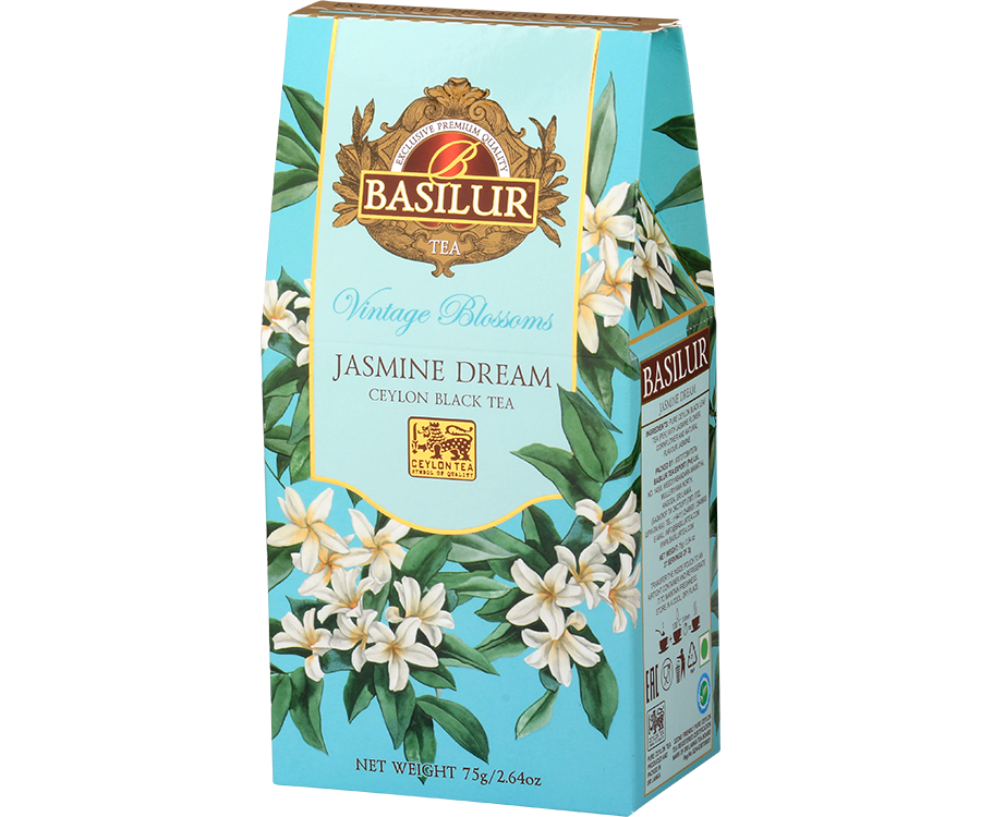 Basilur Jasmine Dream - czarna herbata cejlońska Nuwara Eliya z dodatkiem jaśminu