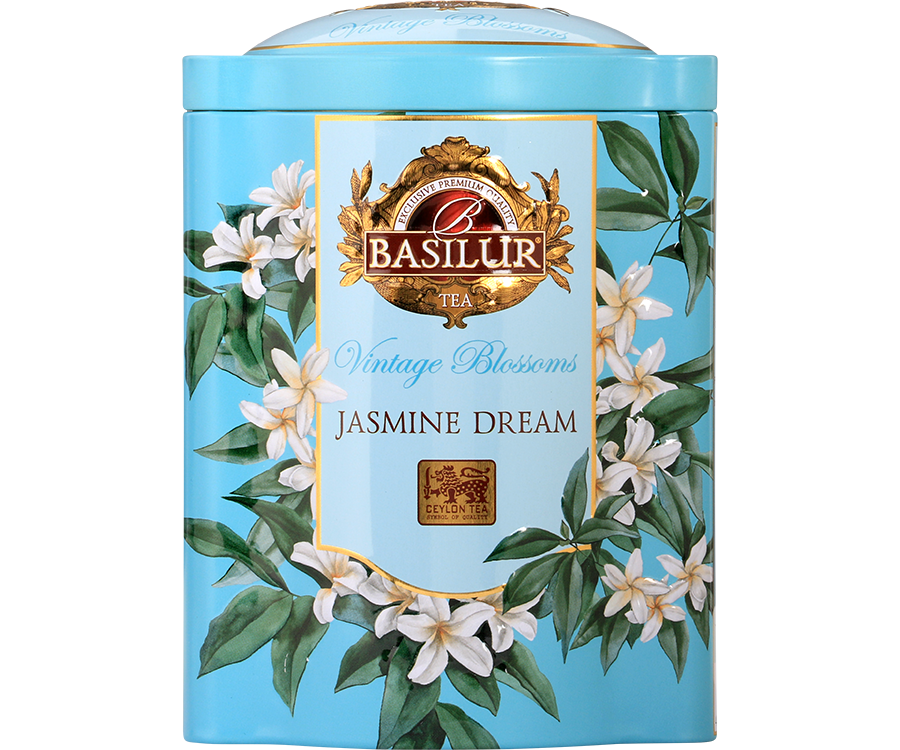 Basilur Jasmine Dream - liście czarnej herbaty cejlońskiej Nuwara Eliya z dodatkiem jaśminu