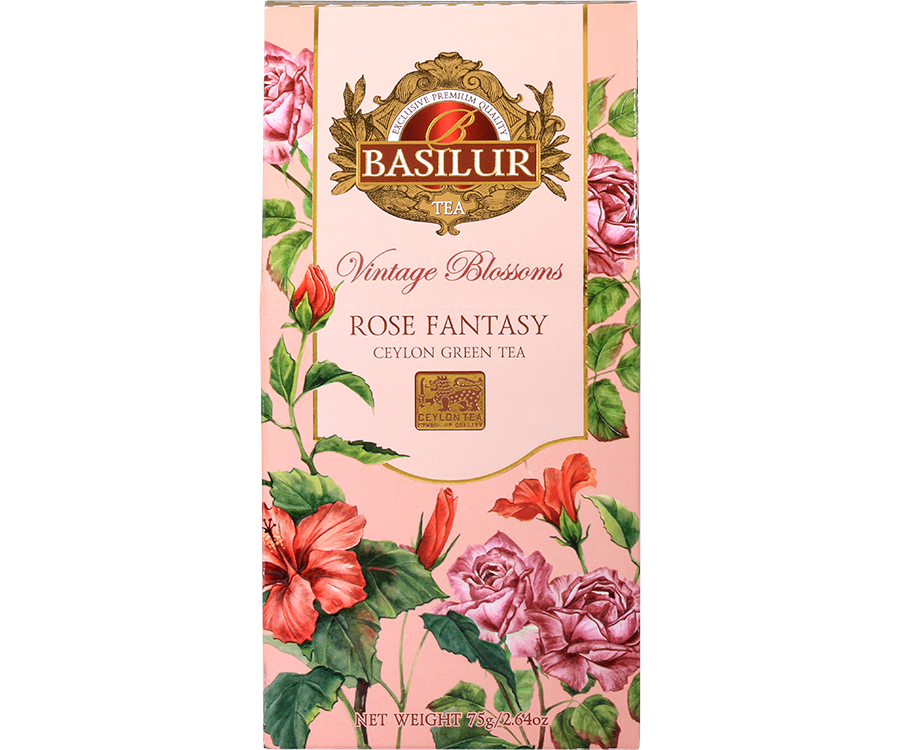 Basilur Rose Fantasy - zielona herbata cejlońska z dodatkiem róży