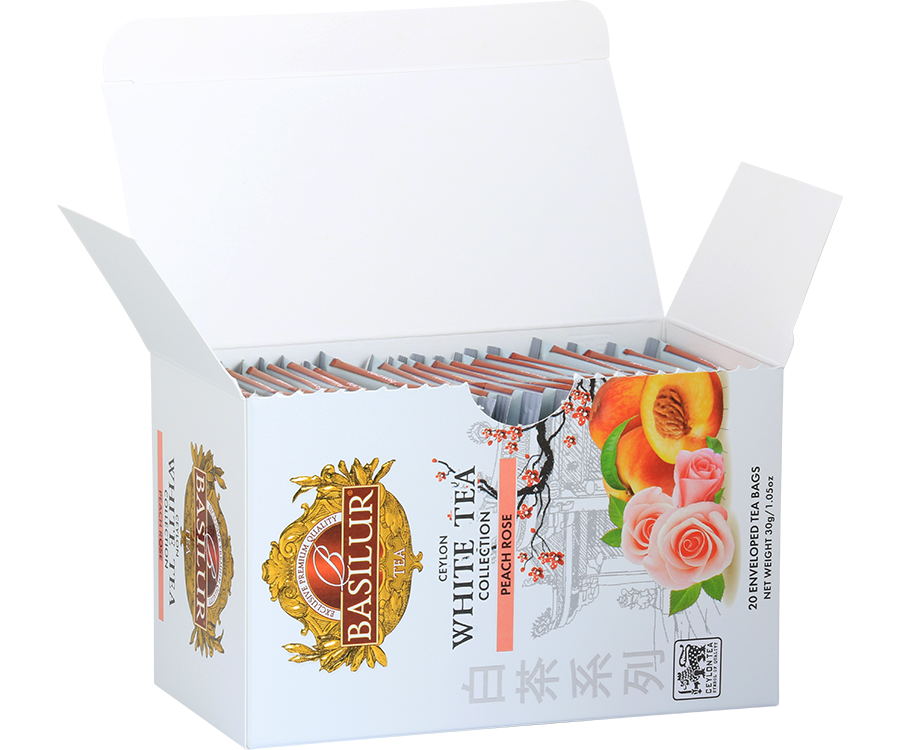 White Tea - Peach Rose in envelopes - 20 x 1.5 g