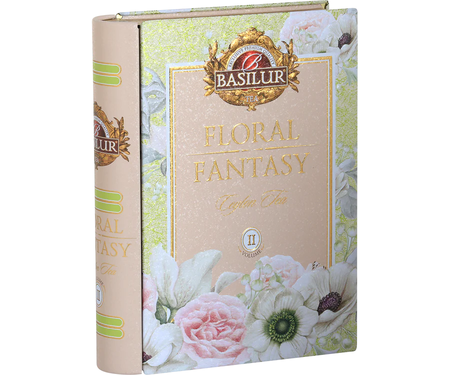Basilur Floral Fantasy - herbata cejlońska w puszce - książce